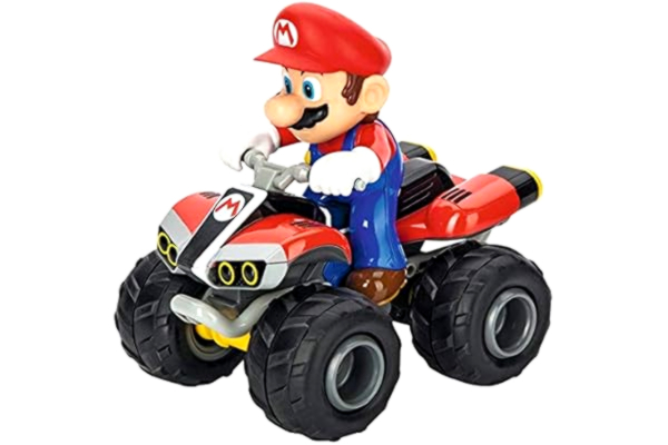 Carrera RC Carrera 370200996X Mario Kart Quad Fjärrstyrd fyrhjuling för barn och vuxna, originallicens, exakt och spännande körupplevelse, långvarig kraft och snabb laddning