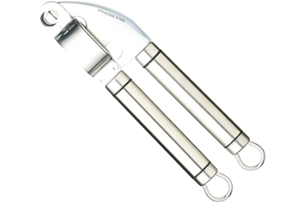 Kitchen Craft KitchenCraft Professional Vitlökspress, Rostfritt stål, Silverfärgad, 20,5 cm