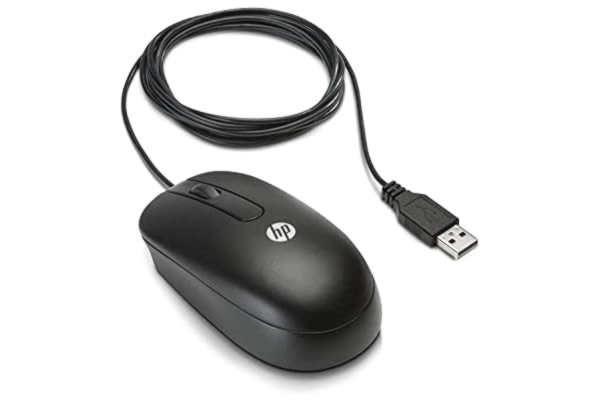 HP  Souris Optique USB 2 Boutons 2013 Design Noir