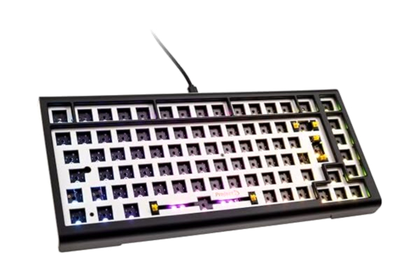 Ducky  Tinker 75 Barebone speltangentbord, RGB – svart (ISO-DE)
