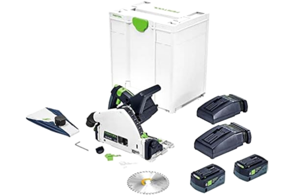 Festool  Scie plongeante festool tsc 55 5,2 kebi-plus/xl - 2 batteries 18v, chargeur + lame ø 160 mm + systainer sys3-576714