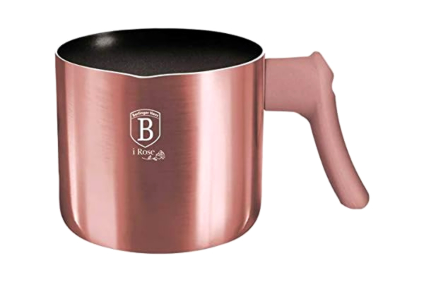 Berlinger Haus  I-Rose Edition Poêle à lait 1,2 L, I-Rose Edition BH/6039 rose acier inoxydable 18/8