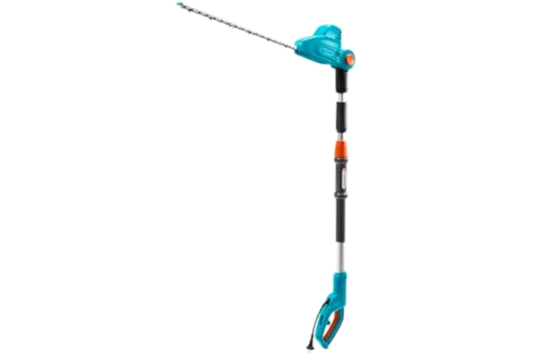 Gardena GARDENA häcksax med teleskopfunktion THS 500/48: Häcksax med effekt på 500 W, räckvidd 3,5 m, vridbart huvud och teleskopstång, 48 cm knivlängd, ergonomiskt grepp och toppskydd, (8883-20)