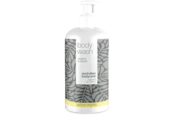 Australian BodyCare Australian Bodycare Body Wash 500ml | Duschtvål med 100% naturlig Tea Tree Oil + Lemon Myrtle | För finnar, oren hud och pormaskar på ryggen, rumpan