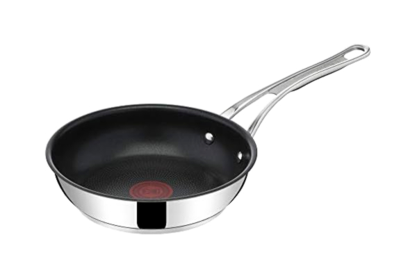 Tefal  Jamie Oliver Cook's Classics Stekpanna E3060434 | Svart/Rostfritt Stål | 24 cm | Lämplig för Induktion | Non-Stick Beläggning | Temperaturindikator Thermo-Signal™