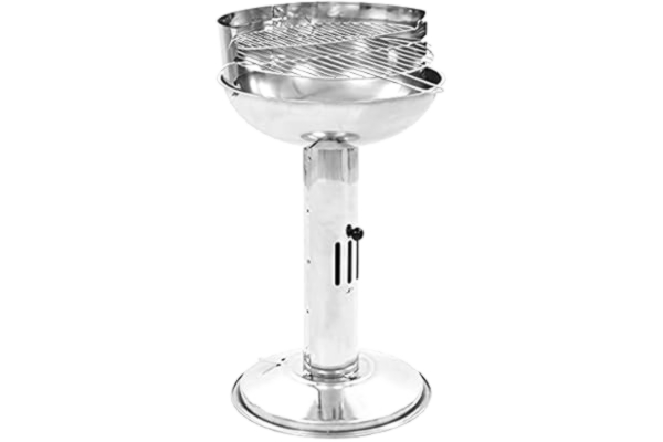 vidaXL  Grill węglowy na cokole, stal nierdzewna