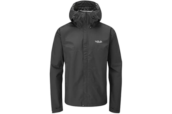 Rab RAB Mens Downpour Eco Jacket (Sort (BLACK) Medium)