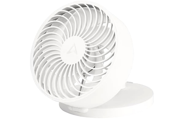 Arctic ARCTIC Summair Plus - Hopfällbar bordsfläkt med integrerat laddningsbart batteri, USB-C-anslutning (inkl. USB-A-laddningskabel), USB-fan