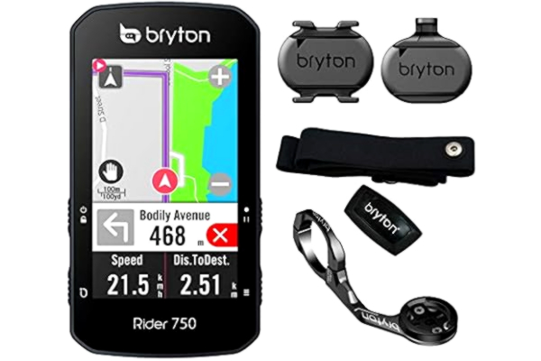 Bryton  Mixte Bryton 750 T GPS, Noir, Petite taille EU