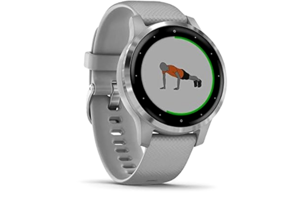 Garmin vivoactive 4S GPS Wi-Fi Powder Gray/Silver WW (Reconditionné)