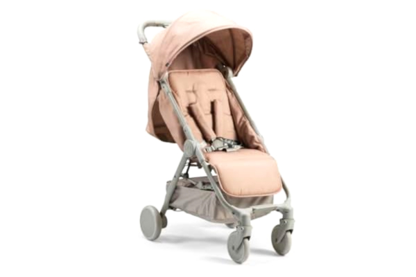 Elodie Details Elodie Detaljer Mondo Stoller® buggy från födsel till 4 år (22 kg) – liggande position, enhands vikning och kontroll, lätt barnvagn i kabinstorlek – blushing rosa