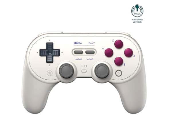 8Bitdo  Pro 2 Bluetooth Controller for Switch, Hall Effect Joystick Update, Wireless Gaming Controller for Switch, PC, Android, and Steam Deck & Apple (G Classic Edition)