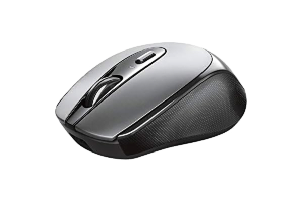 Trust  Zaya Souris Rechargeable sans Fil (Microrécepteur USB, adaptée aux gauchers et aux droitiers, 4 Boutons, USB-C pour recharger la Batterie) Noir