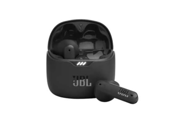 JBL  Tune Flex TWS - Vattentäta, aktivt brusreducerande In-ear bluetooth hörlurar med upp till 32 timmars batteritid, svart