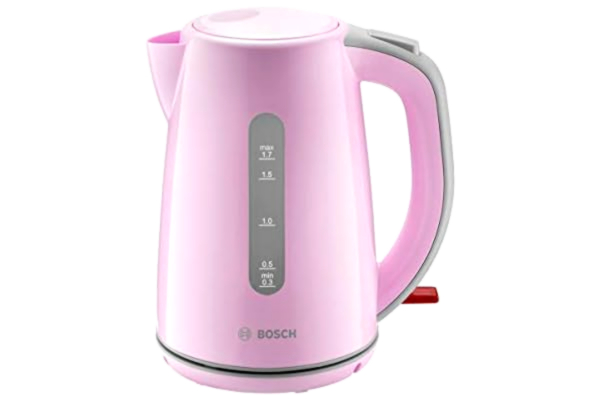 Bosch  TWK7500K Draadloze waterkoker, automatische uitschakeling, oververhittingsbeveiliging, kalkfilter, 1,7 l, 2200 W, roze