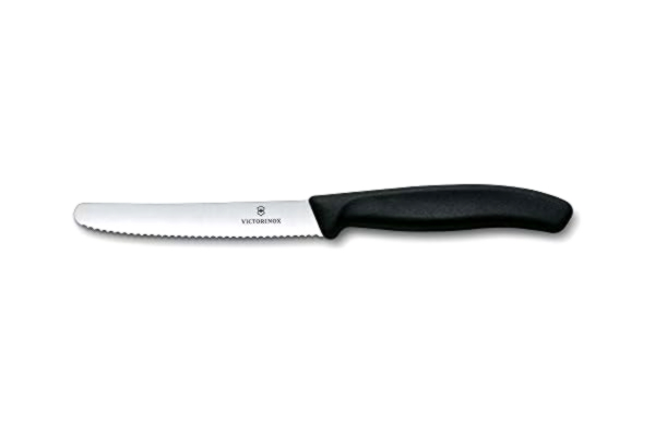 Victorinox  Swiss Classic keukenmessen, 11 cm, extra scherp gekarteld, ergonomisch, vaatwasmachinebestendig