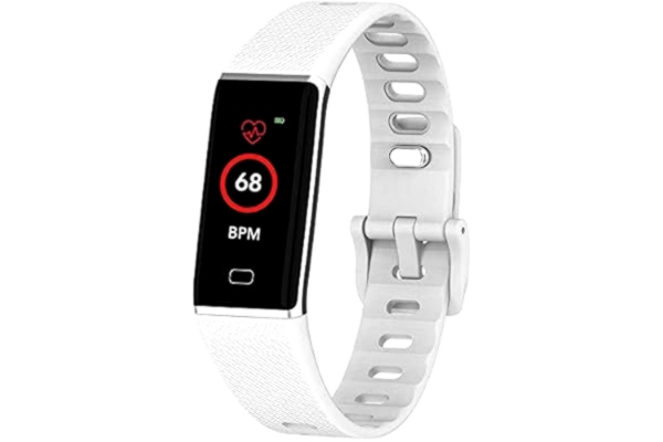 MyKronoz  ZeTrack Activity Tracker Ultra dun en compleet met hartslagmeter wit KRZETRACK-WIT/SILVER