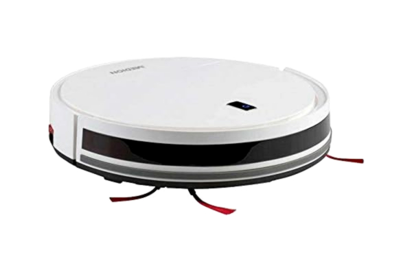 Medion MEDION Aspirateur-Robot avec Station de Charge E40 (carrelages, stratifiés, optimisé pour Les Poils d'animaux, Aspiration directe, Retour Automatique à la Station de Charge)