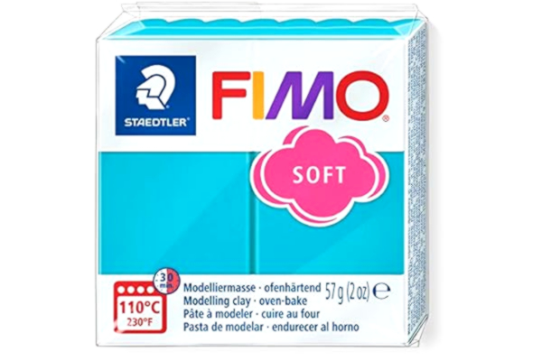 Staedtler STAEDTLER 8020-39 FIMO mjuk ugnshärdande polymer modelleringslera – pepparmynta (1 x 57 g block)