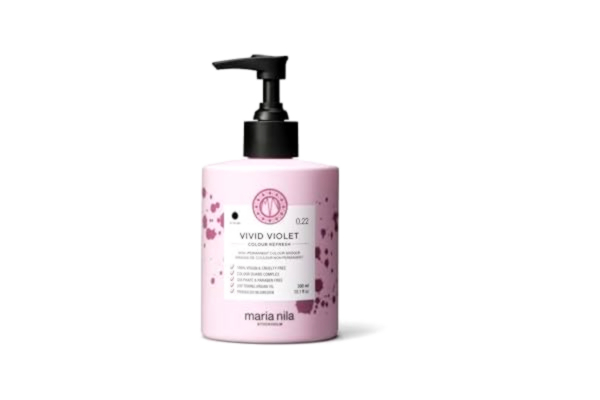 Maria Nila  Colour Refresh, Vivid Violet 300 ml, Lila Hårmask, Semipermanenta pigment, 100% veganska och sulfat-/parabenfria