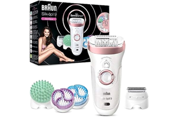 Braun Epilator 9/990 Braun Silk epil SkinSpa  Senso smart hvid rosegold
