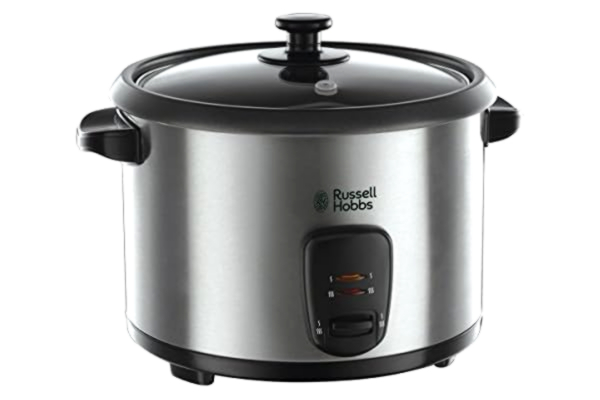 Russell Hobbs  riskokare, 1,8 liters kapacitet ger upp till 10 koppar, varmhållningsfunktion, inklusive ångtillsats, spatel & måttkopp, 700W, Cook@Home 19750-56