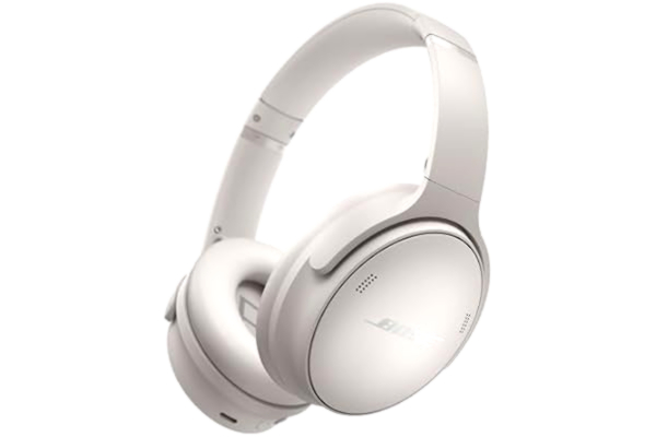Bose  QuietComfort trådlösa brusreducerande hörlurar, Over Ear hörlurar med Bluetooth med upp till 24 timmars batteritid, Vit Rök