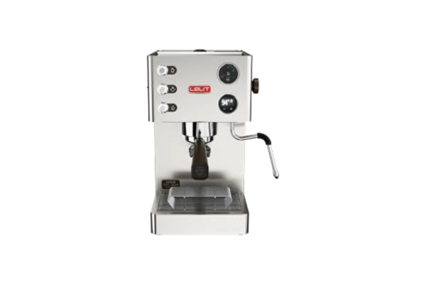 Lelit  PL81T Grace, Prosumer-koffiezetapparaat met LCC-display voor parameterbesturing, roestvrij staal, 2,7 liter, zilver