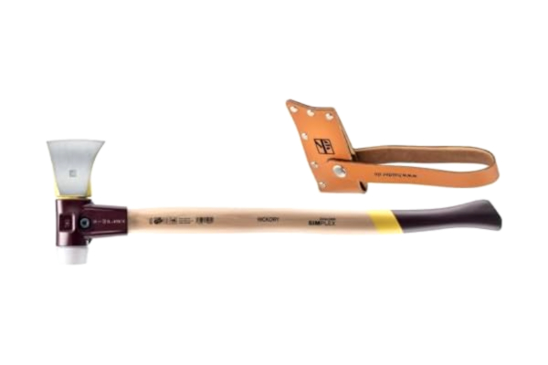 Halder HÅDER-spaltaxt med gjutet stålhölje och hickory-handtag, Ø 50/handtag 685 mm inkl. läderskärsnö