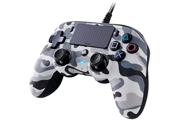 Nacon  Oficial PS4 Wired Compact Controller - Grey Camo