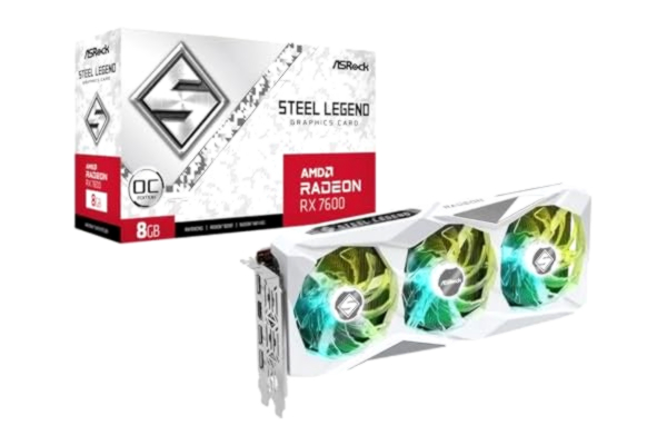 ASRock  Radeon RX 7600 Steel Legend 8GO, 8192 MB GDDR6