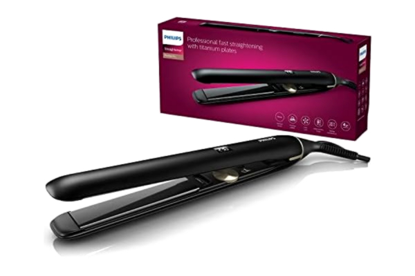 Philips  - HPS930/00 - Fer à lisser plaques titane pro, fonction ionique, chauffe ultra-rapide