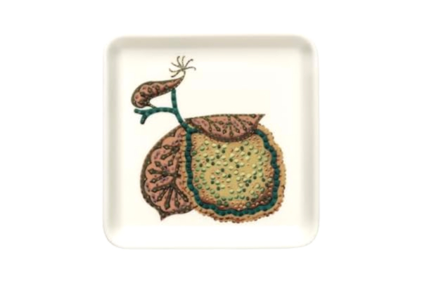 Iittala  Taika Sato fyrkantig tallrik av vitroporcellan, storlek: 12 x 12 x 1,9 cm, 1070925