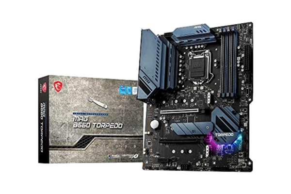 MSI  MAG B560 Torpedo Carte Mère Gaming ATX, pour Processeurs Intel Core 11ème Gen, LGA 1200, Mystic Light, DDR4 Boost (5066MHz/OC), 2 x PCIe 4.0/3.0 x16, 3 x M.2 Gen4/3, 2.5G + 1G LAN