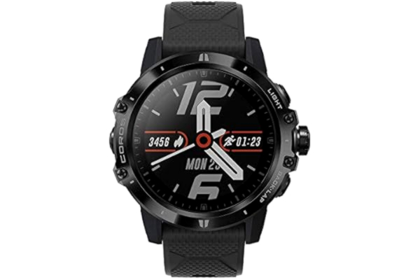 Coros COROS VERTIX GPS Adventure Watch with Heart Rate Monitor, 60h Full GPS Battery, 24/7 Blood Oxygen Monitoring, Sapphire Glass, Barometer, ANT+ & BLE, Strava & Training Peaks (Dark Rock)