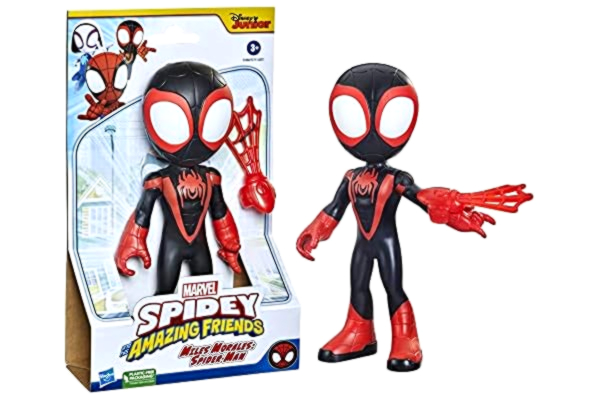 Hasbro  Marvel Spidey and His Amazing Friends Supersized Miles Morales: Spider-Man actionfigur, leksak för barn i förskoleåldern, från 3 år, flerfärgad