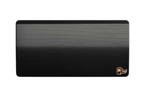 Glorious  Gaming Wooden Mouse Wrist Rest – Vitt askträ, mellangrova fibrer, slät yta, står emot svett och olja, lätt att rengöra, halkfri gummibas, 200 x 100 x 19mm – Onyx
