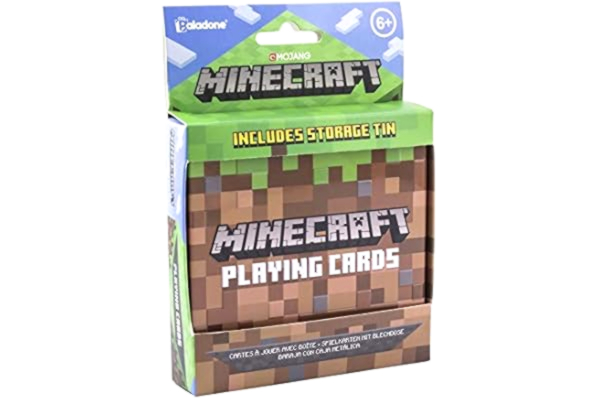 Paladone  Minecraft-spelkort – standardkortspel i Collector Travel Tin