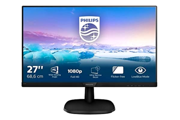 Philips  Moniteur LCD Full HD 273V7QDAB/00 - Écrans Plats de PC (68,6 cm (27"), 1920 x 1080 Pixels, Full HD, LED, 5 ms, Noir)