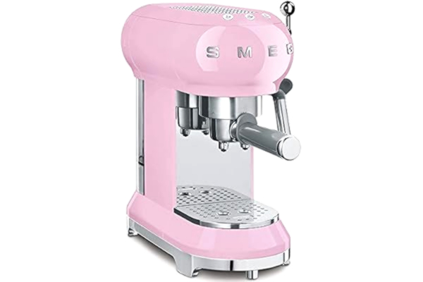 SMEG Smeg ECF01PKEU zaparzacz do kawy, 1350, plastikowy, 1 kubek, róża