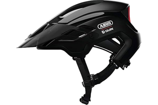 Abus ABUS MonTrailer Quin mountainbikehelm - Slimme fietshelm met crashdetectie en SOS-alarmsysteem - voor mannen en vrouwen - Zwart, maat M