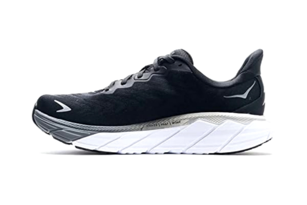 Hoka One One HOKA ONE ONE Men's Arahi 6 Running Shoe, Black White, 11.5 UK