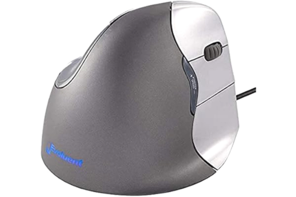 Evoluent Ergonomic Solutions Evoluent Pystyhiiri 4 - Ergonominen hiiri - Optinen - 6 painiketta - Harmaa