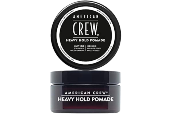 American Crew  Heavy Hold Pomade med hög stadga och glans för släta och skulpterade frisyrer (85 g) Vattenbaserad formula, hårstyling för män