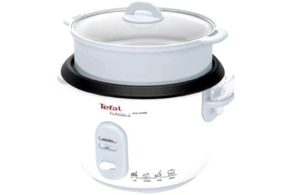 Tefal  Riskokare med Ångkokare RK1011 | Vit | 1,8L