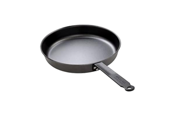Kockums Jernverk  Stekpanna i kolstål från - Premium stekpanna inbrända med naturlig vegetabilisk olja, lyxig stekpanna gjord av svenskt kolstål, 30 cm