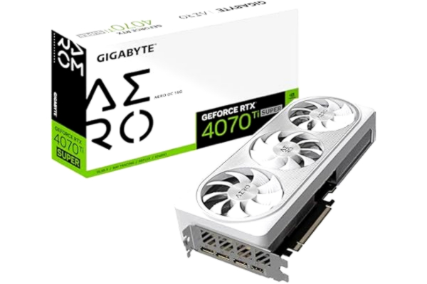 Gigabyte GIGABYTE GeForce RTX 4070 Ti SUPER AERO OC - 16GB GDDR6X RAM - Grafikkort