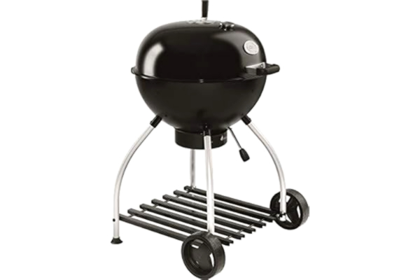 Rösle  Grill kulisty na węgiel drzewny, nr 1 Sport F60, stal czarna, 75 x 76 x 105 cm, zawias pokrywy, termometr w pokrywie, składany ruszt do grillowania