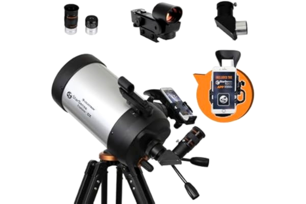 Celestron  22462 StarSense Explorer DX 5” Schmidt-Cassegrain-teleskop med smartphone-app Fungerar med StarSense-appen – iOS/Android