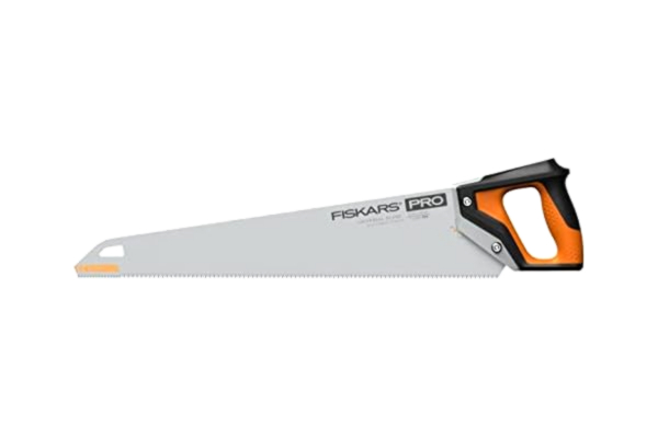 Fiskars  Pro Handsåg för mjukt trä, Bladets längd: 55 cm, 11 TPI, Svart/Orange, PowerTooth, 1062918